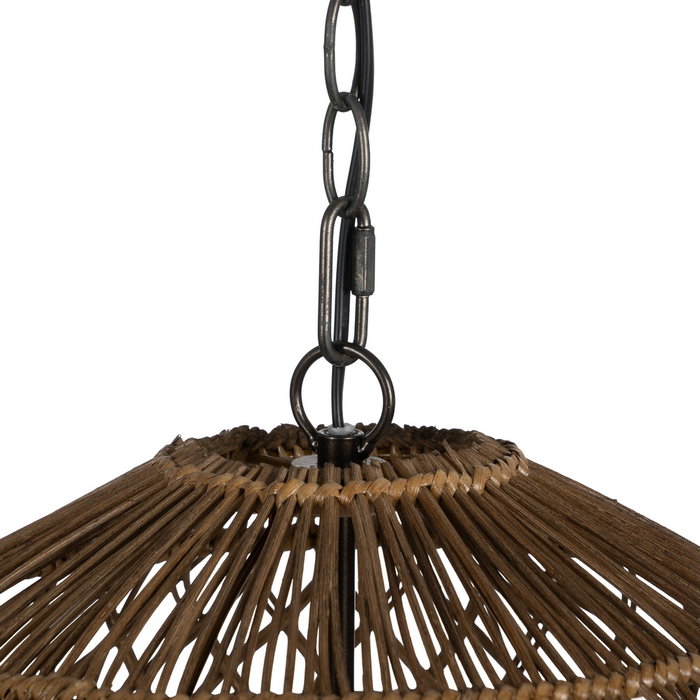 Lámpara Techo Cuentas Natural 47 X 47 X 52 cm Lámpara Techo Cuentas Natural 47 X 47 X 52 cm