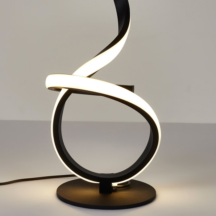Home Deco Factory Lámpara LED Negra de Diseño