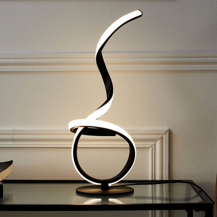 Home Deco Factory Lámpara LED Negra de Diseño