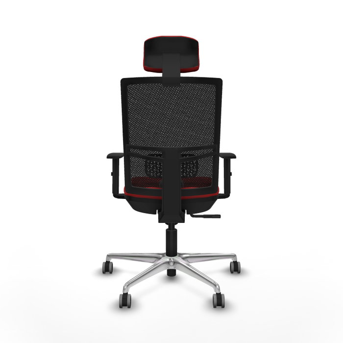 PIQUERAS Y CRESPO Silla de oficina Yunquera Rojo/Negro con mecanismo Sincro PIQUERAS Y CRESPO Silla de oficina Yunquera Rojo/Negro con mecanismo Sincro