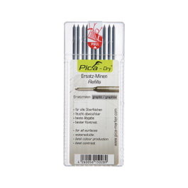 Pica Estuche con 10 minas dry (grafito 2B)