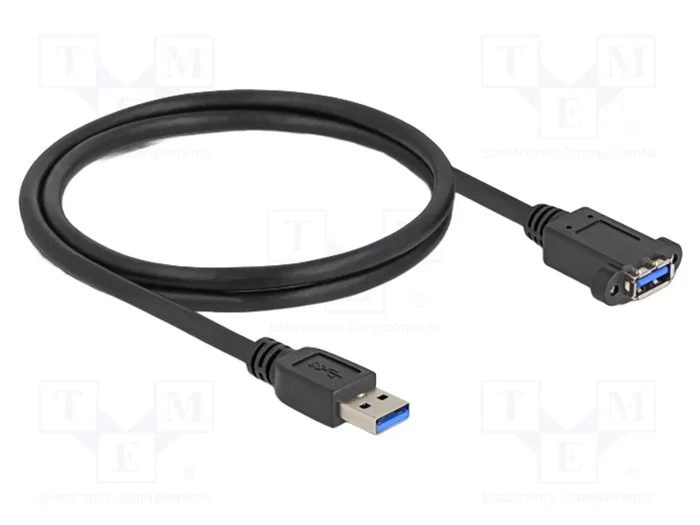 DeLOCK Cable USB Tipo-A macho a USB Tipo-A hembra 1 m negro