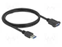 DeLOCK Cable USB Tipo-A macho a USB Tipo-A hembra 1 m negro