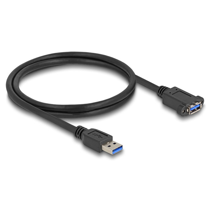 DeLOCK Cable USB Tipo-A macho a USB Tipo-A hembra para instalación 1 m negro DeLOCK Cable USB Tipo-A macho a USB Tipo-A hembra para instalación 1 m negro