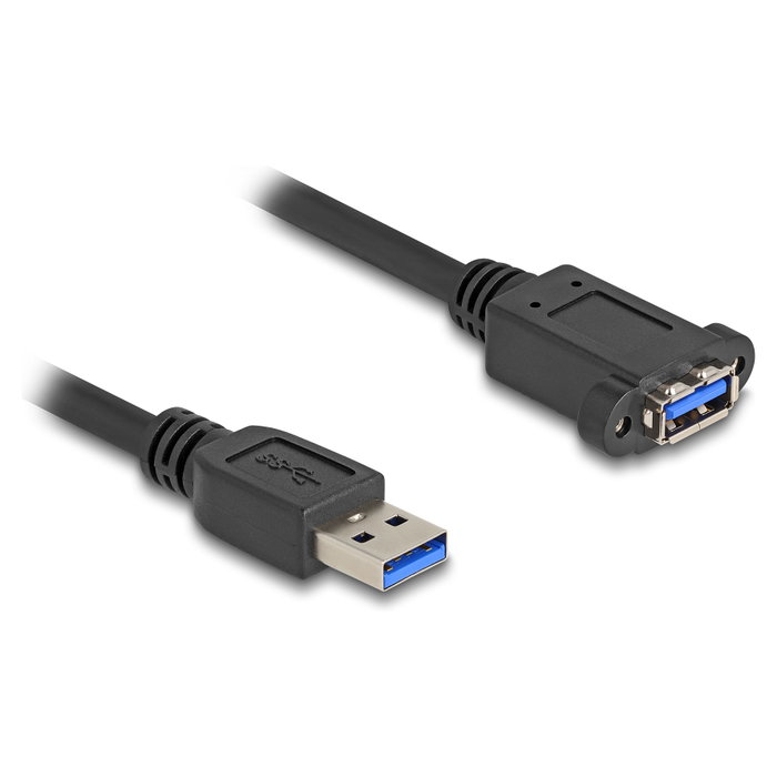 DeLOCK Cable USB Tipo-A macho a USB Tipo-A hembra para instalación 1 m negro DeLOCK Cable USB Tipo-A macho a USB Tipo-A hembra para instalación 1 m negro