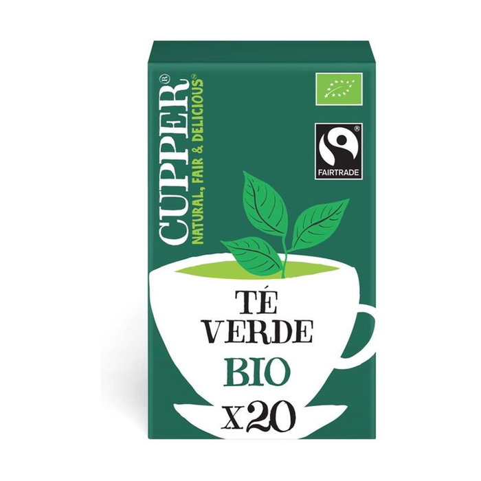 CUPPER Té verde clásico Bio 20 bolsitas