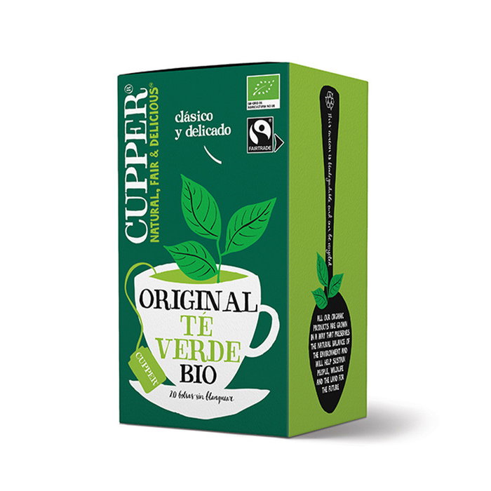 CUPPER Infusión Té Verde Clásico BIO 20 Bolsitas CUPPER Infusión Té Verde Clásico BIO 20 Bolsitas