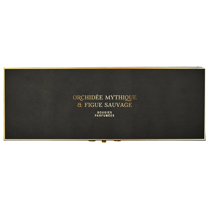 Home Deco Factory Juego de 4 Velas Perfumadas Orquídea y Higo en Vaso de Vidrio Set 60g