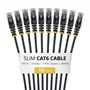 StarTech.com Paquete de 10 Cables Ethernet Cat6 Slim 1m Negro