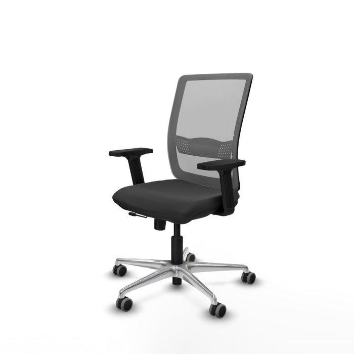 PIQUERAS Y CRESPO Silla de oficina Haches Gris con mecanismo Sincro/Traslack PIQUERAS Y CRESPO Silla de oficina Haches Gris con mecanismo Sincro/Traslack