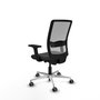 PIQUERAS Y CRESPO Silla de oficina Haches Gris con mecanismo Sincro/Traslack