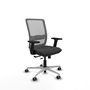 PIQUERAS Y CRESPO Silla de oficina Haches Gris con mecanismo Sincro/Traslack