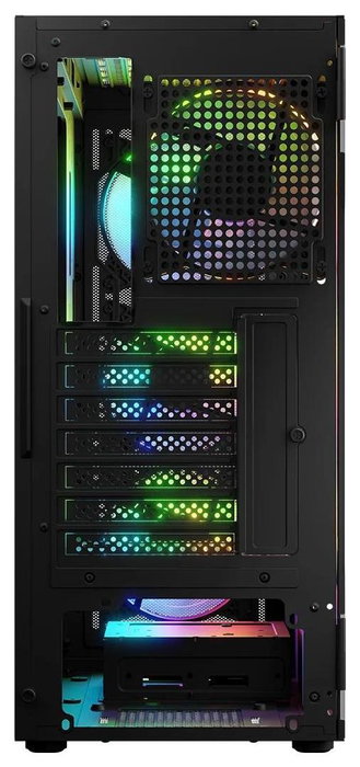 Caja Semitorre ATX Logic PORTOS ARGB Blanco Negro