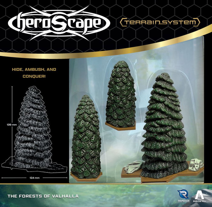 Renegade Heroscape expansión del terreno Forests of Valhalla *Edición Inglés*