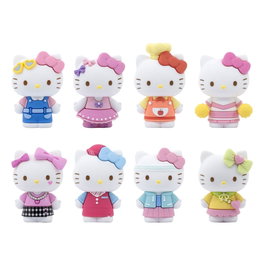 YuMe Toys Sanrio Hello Kitty Mini-Doll Cute Outfits Series Expositor de 12 Minifiguras