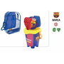 Color Baby Mochila Cubo Playa Castillo Barcelona con Rastrillo, Pala y Balón de 13 cm