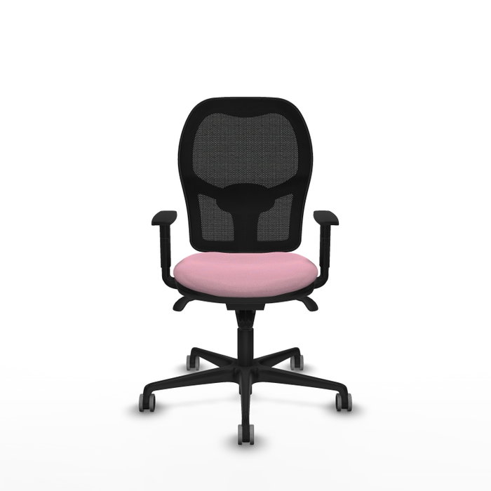 PIQUERAS Y CRESPO Silla de oficina Jorquera Rosa y Negra