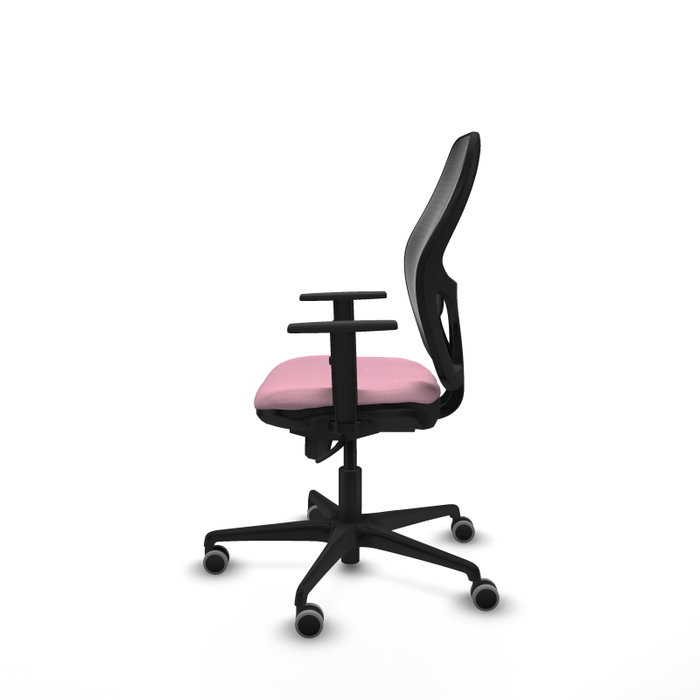 PIQUERAS Y CRESPO Silla de oficina Jorquera Rosa y Negra