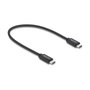 DeLOCK Cable USB Coaxial USB4 Gen 3x2 40 Gbps 240 W 0,5 m