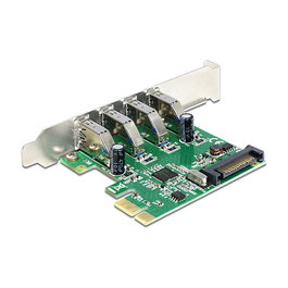 DeLOCK 89360 Tarjeta PCI Express x1 a 4 Puertos USB 3.2 Gen 1 Tipo A Externos 5 Gbps, para Windows y Linux