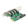 DeLOCK 89360 Tarjeta PCIe a 4 puertos USB 3.2 Gen 1