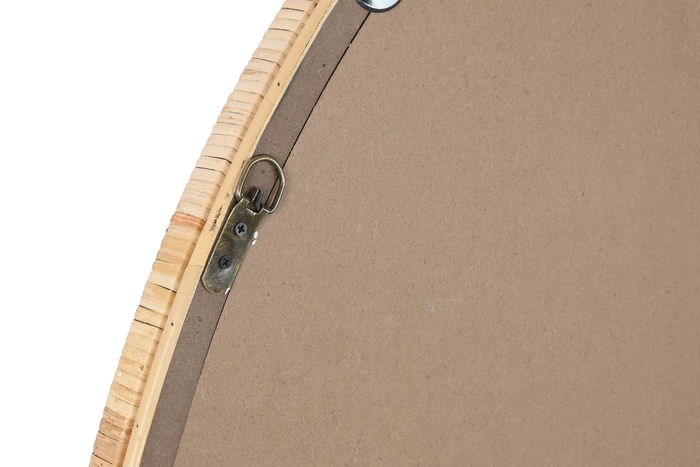 DKD Home Decor Espejo Scandi Natural Ratan Cristal 4.5 x 106.5 x 78 cm