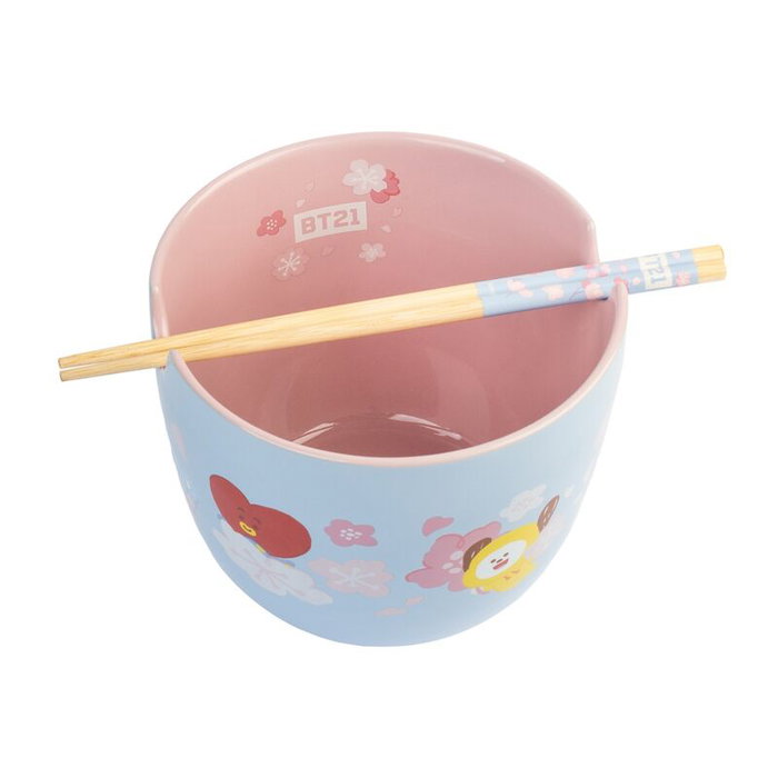 ERIK Cuenco Ramen BT21 de 1400 ml con Palillos de Bambú ERIK Cuenco Ramen BT21 de 1400 ml con Palillos de Bambú