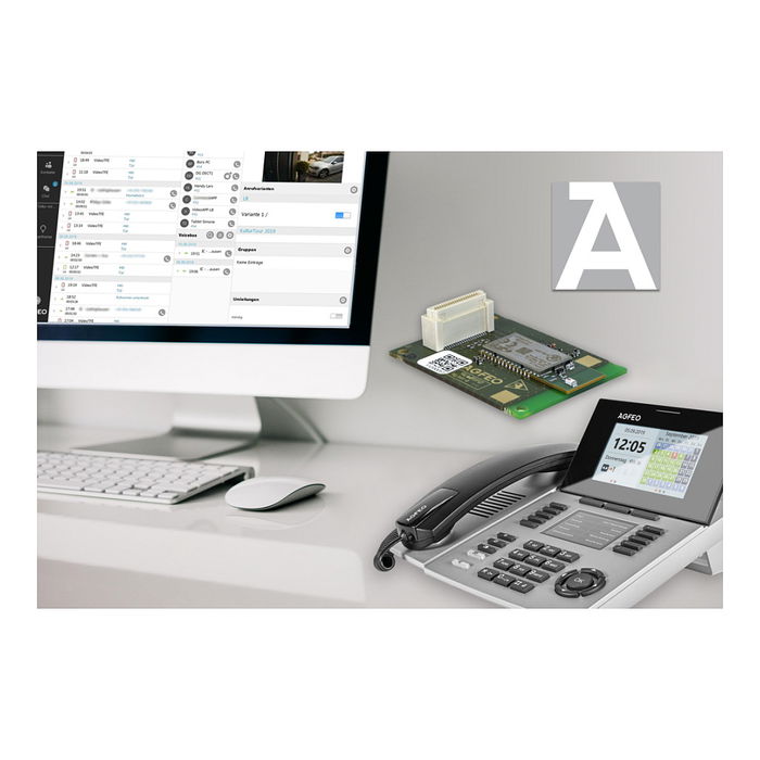 AGFEO ST 56 IP SENSORfon, Teléfono IP con Sensor, Color Plata