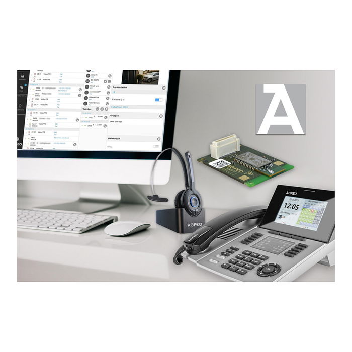 AGFEO ST 56 IP SENSORfon, Teléfono IP con Sensor, Color Plata