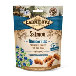 Carnilove Snack Crujiente para Perro Salmón y Arándanos Caja 6x200 gr