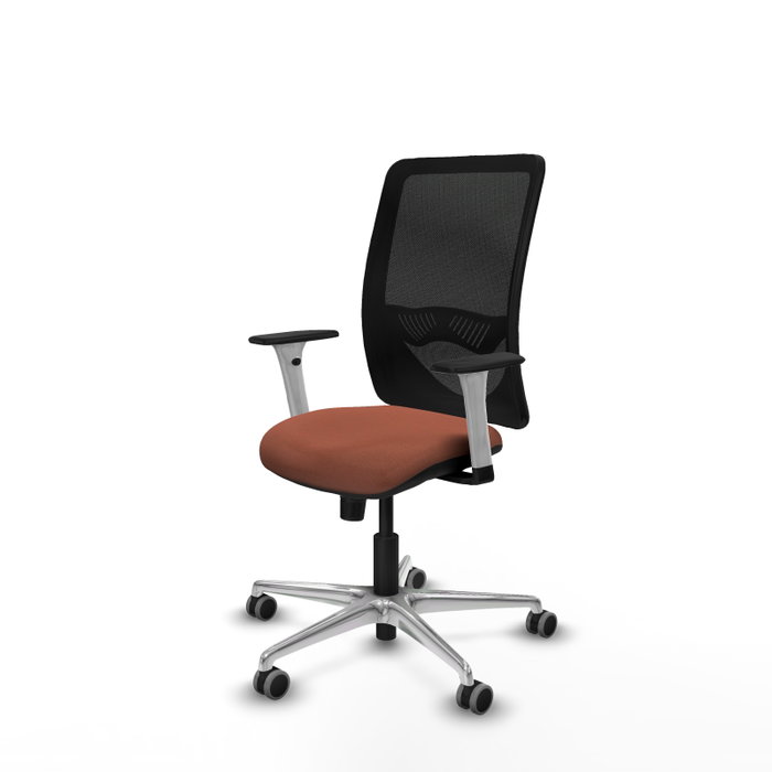 PIQUERAS Y CRESPO Silla de oficina Zulema con mecanismo Sincro, Marrón y Negro PIQUERAS Y CRESPO Silla de oficina Zulema con mecanismo Sincro, Marrón y Negro