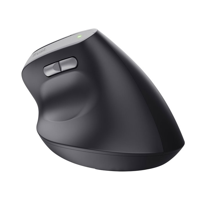 Trust TM-270 Ratón Ergonómico Vertical Inalámbrico Recargable 2400 DPI Negro