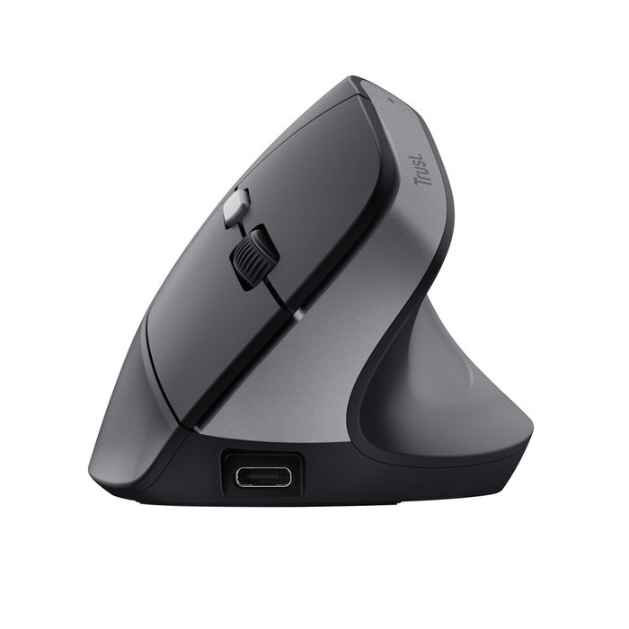 Trust TM-270 Ratón Ergonómico Vertical Inalámbrico Recargable 2400 DPI Negro