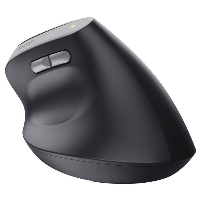 Trust TM-270 Ratón Ergonómico Vertical Inalámbrico Recargable 2400 DPI Negro