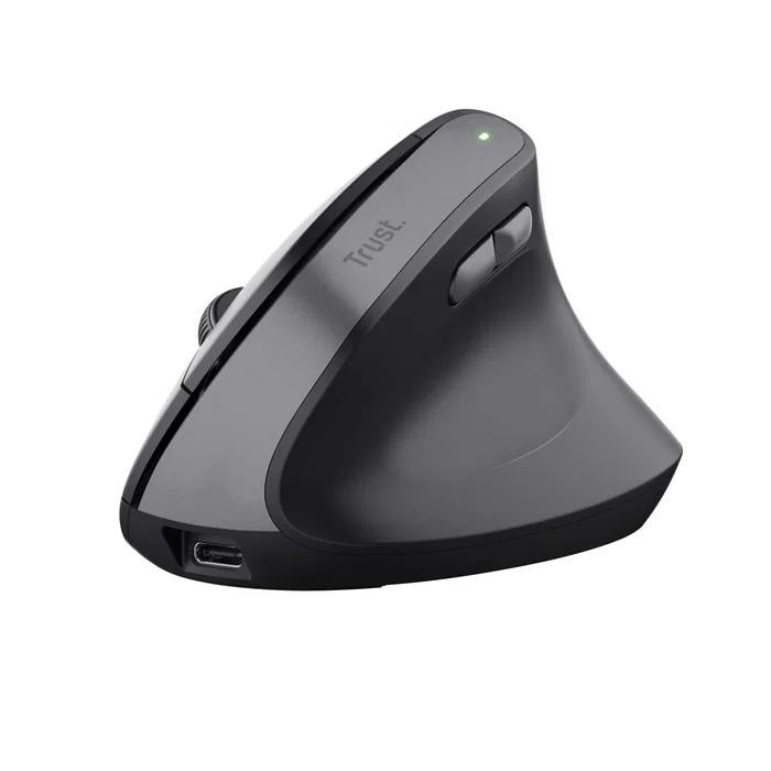 Trust TM-270 Ratón Ergonómico Vertical Inalámbrico Recargable 2400 DPI Negro