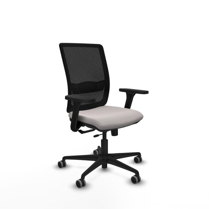 PIQUERAS Y CRESPO Silla de oficina Haches con mecanismo Sincro/Traslack Blanco y Negro PIQUERAS Y CRESPO Silla de oficina Haches con mecanismo Sincro/Traslack Blanco y Negro