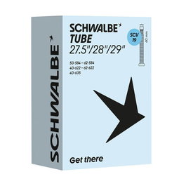 Schwalbe Cámara de aire n.º 19 Butilo SCV 60 mm ETRTO 40/62-584/635 27.5"/28"/29" 220 g