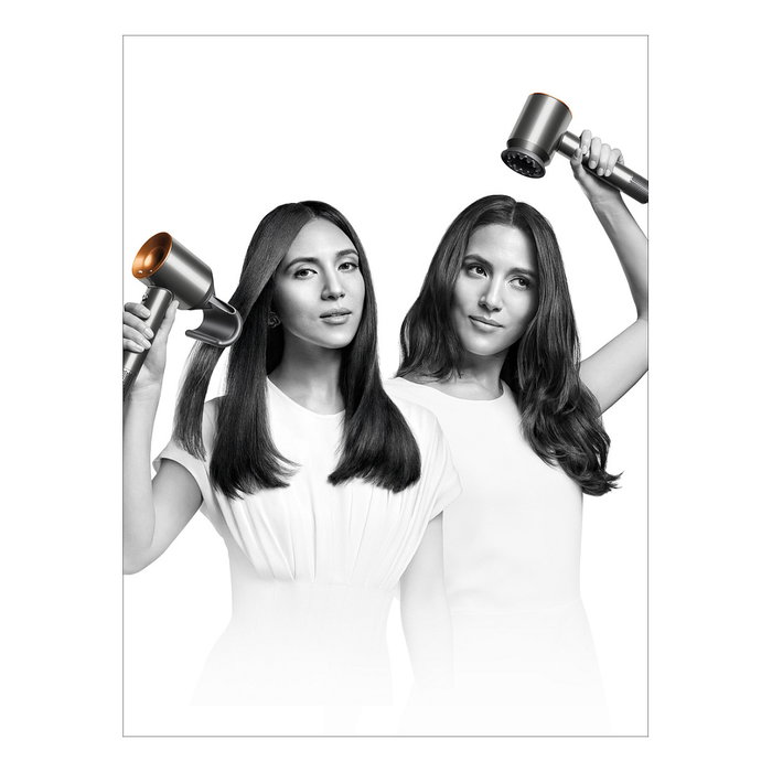 Dyson Supersonic Secador de Pelo Profesional 1600W con Tecnología Iónica, Color Azul Noche y Cobre, Incluye 3 Boquillas
