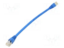 TELEGÄRTNER Patch cord S/FTP Cat 6a 0,25m Azul RJ45