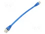 TELEGÄRTNER Patch cord S/FTP Cat 6a 0,25m Azul RJ45