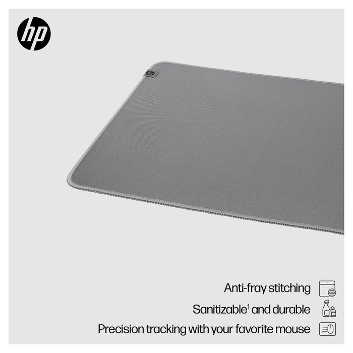 HP Alfombrilla de escritorio 200 Sanitizable, Gris