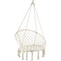 Home Deco Factory Columpio Macramé Natural 120x80 cm Exterior Hierro Poliéster