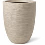 Capi Europe Jarrón bajo elegante WASTE RIB NL 46 x 58 cm Terrazo beige