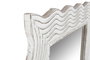 DKD Home Decor Espejo Scandi Blanco 2.5 x 178 x 89 cm con Dimensiones de Espejo Interno 61x152 cm