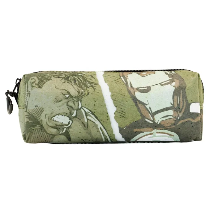 Marvel Los Vengadores Estuche Portatodo Cuadrado FAN Shout Verde Militar