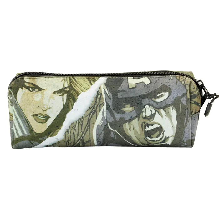 Marvel Los Vengadores Estuche Portatodo Cuadrado FAN Shout Verde Militar