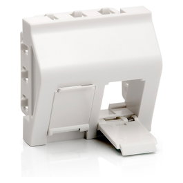 EQUIP Módulo Keystone Ref. 761312, 2 Puertos, Blanco RAL9010 para Caja Empotrada