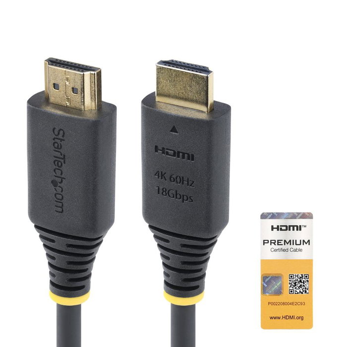 Startech Cable HDMI Premium Certificado Alta Velocidad 3m - 4K 60Hz 144Hz UHD HDR10 HDCP 2.2 ARC 18Gbps Startech Cable HDMI Premium Certificado Alta Velocidad 3m - 4K 60Hz 144Hz UHD HDR10 HDCP 2.2 ARC 18Gbps