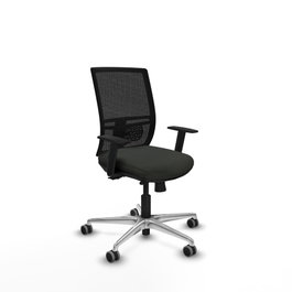 PIQUERAS Y CRESPO Silla de oficina Yunquera con mecanismo Sincro/Traslack Negra