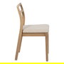Silla Natural-Beige Tejido-Madera 41 X 50 X 81 cm (Set de 2)